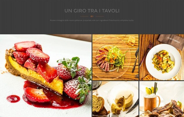 Sito web per ristorante Doppiozeroo