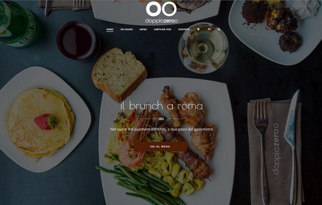 Sito web per ristorante Doppiozeroo
